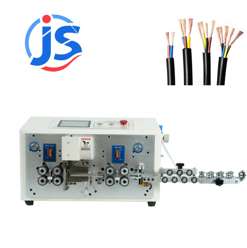 8 Wheel Automatic Accelerated Version Double-Layer Round Sheathed Cable Stripper and Cutter Multi-core Cable Stripping Machine