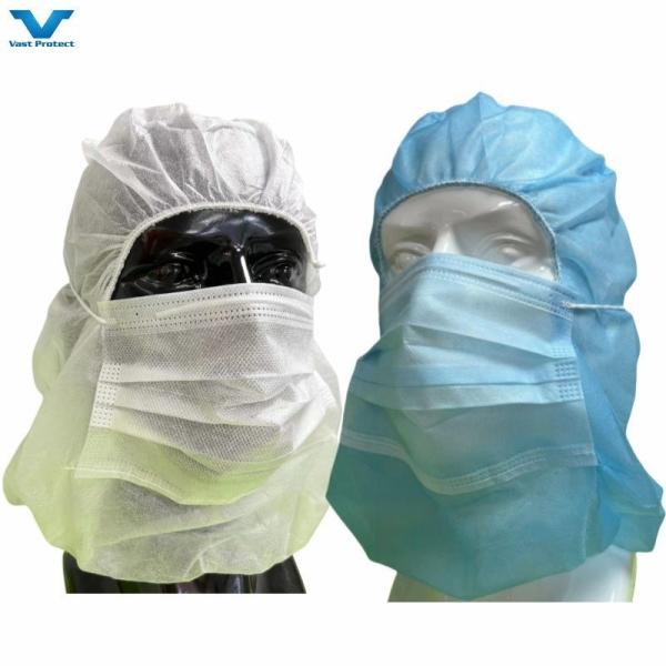 18GSM Disposable Non-Woven PP Ninja Balaclava Hood for Space Missions and