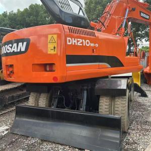 China Original Used Doosan Dh210w-9 Wheeled Excavator 21 Ton In Shanghai factory