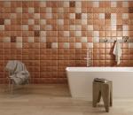Yellow 152x152mm Mosaic Ceramic Wall Bread Tiles For Living Room And Bathroom