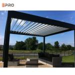 Customized Modern Aluminum Pergola Patio Outdoor Automatic Opening Louvered Roof