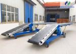 Truck Loading Inclined Belt Conveyor Machine Mobile Sand Carbon Steel