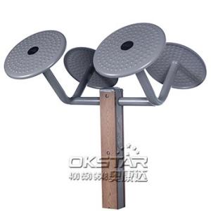 China outdoor wooden fitness equipment--WPC Outdoor Gym Tai Chi Wheel, Arm wheel Equipment, commercial gym equipment factory