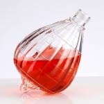 50 Heart-Shaped Crystal Bottles for Alcoholic Beverages Manufactured by Glass