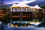 Luxury Resort Vacation Resort Canopy Large Camp Tent Hotel With Lining / Floor