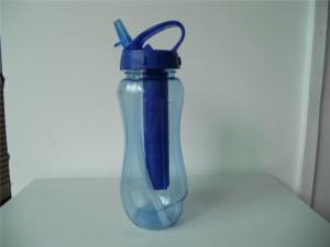 China Tritan Water Bottle With Ice Freezer Stick With Straw factory