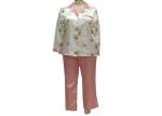 Women'S Button Down Pajama Sets , Girls Satin Pajamas 85% Polyester 15% Cotton