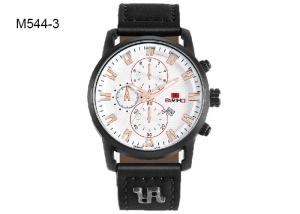 China Classic Men's Quartz Watch BARIHO Analog Wristwatch Leather Strap M544 factory