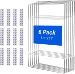 8.5 x 11 Slatwall Hanging Sign Holder Acrylic Card Display Stands