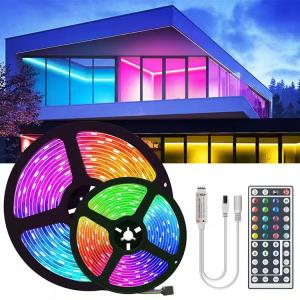 China SMD 5050 30D 5M 10M 15M 20M DC 12V Waterproof RGB LED Strip Light Mini 24key WIFI factory