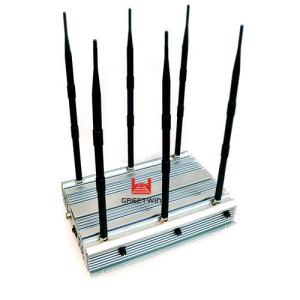 China 70W 2G 3G 4G WiFi Mini Portable Cellphone Jammer Indoor Using 4 Cooling Fan Inside factory