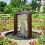 Home Decoration Corten Steel Waterfall Fountain*1800mm Customized