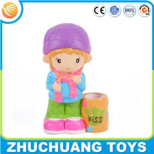China lovely cartoon girl kids plastic wholesale piggy banks factory