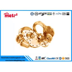 Precision Copper Nickel Pipe Fittings Copper Pipe Flange High Destructive