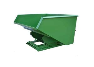China Quick Attach Steel Forklift Dumpster Hopper Tipping Bin Self Dumping Forklift Hoppers factory