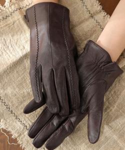 China Girls Ladies Fashion Gloves , Costume Accessory Lamb Leather Driving Gloves factory