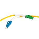 (Angle Boot 45°) LC/APC To LC/UPC Fibre Patch Cords OD3.0mm Simplex SM G.657A1