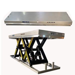China Transverse Hydraulic Double Scissor Lift Table factory