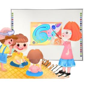 China 86 Inch Smart USB Interactive Whiteboard Teaching With Projector Ycltouch factory