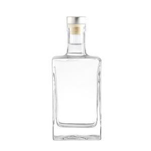 China 700ml 750ml Vodka Bottle for Custom Super Flint Material Liquor Brandy Glass Bottle factory