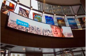 China Flexible Led Display Screen / Sports Live Flexible Led Panel Video Screen factory