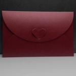 Multi-color optional heart buckle decoration pearl paper envelope for creative