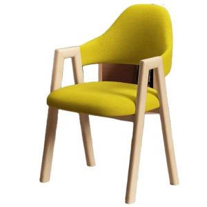 China PU Leather/Fabric Cover Wooden Dining Chair for Hotel Coffee Living Room Furniture in Modern Design factory