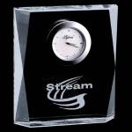 Beautiful crystal watches desk watch size shape and logo are custiomized