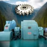 IP54 Protection Grade Pelton Turbine Generator Rated Current 100-1000A 85-95%