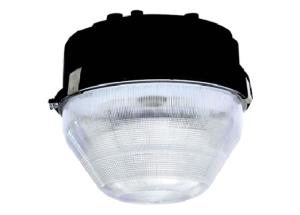 China Round Ceiling Lamp Outdoor LED Canopy Lights Prismatic Structure For Warehouse factory