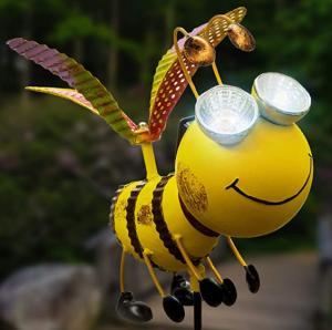 China Waterproof 4.3 Inch Bee Solar Garden Lights factory
