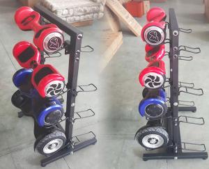 China Black Scooter Display Rack / Scooter Display Stand Cold Rolled Steel Material factory