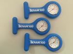 Personalized Dark Blue TIENAM Silicone Rubber Nurse Watch Fob Watch White Face
