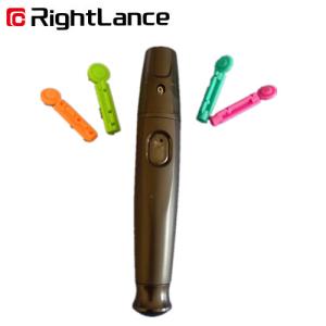 China Reusable Diabetic Adjustable Lancing Device 21g Black ABS Case factory