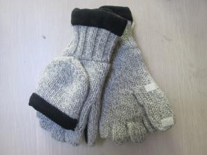 China Ladies Acrylic&amp;Wool Glove-Cut fingers with Flip--Thinsulate glove--Fashion glove--Solid color factory