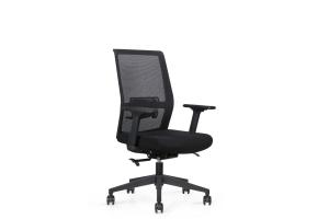 China Conjoined Armrest Swivel Mesh Office Chair , Dia60mm Wire Net Chair factory