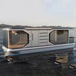 Coffee Mobile Prefab Space Capsule House Manufactured by Luxury Beach Villa for