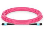 Pink OM4 MTP MPO Fiber Cable Multimode 24-144 Fibers Senko