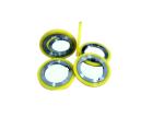Steel Coil Rotary Shear Blades Abrasion Resistance With Rubber Bonded Stripper