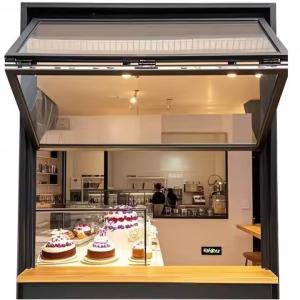 China Aluminum Fold Up Windows with Sound Insulation Double Glazing and Solid Tempered Glass factory
