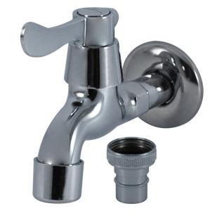 China Wall Mounted Bathroom Faucet With Brass Body And Anti-splash Double Water Outlet Modes factory