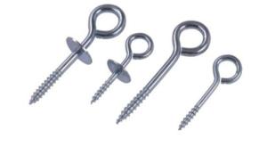 China Heavy Duty Screw Eye Bolt , High Rigidity Closed Hook Screw 5.6×56mm factory