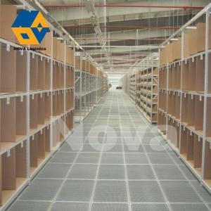 China Multi Level Storage Mezzanine Steel Racking System Galvanized Flooring Grating factory