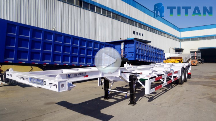 TITAN 2 Axle 40Ft Skeleton Trailer for Sale