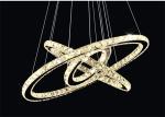 Diamond Crystal Chrome Mirror Finish 64W Stainless Steel Modern Ring Light