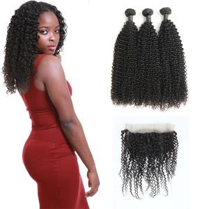 China 3 Bundles Of 360 Lace Frontal And Bundles Water Wave Double Layers Sewing factory