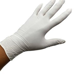 China Waterproof Hospital Disposable Medical Gloves Fingertip Pattern Design factory