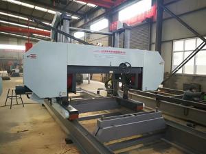China Hydraulic Automatic Wood Cutting Horizontal Band Sawmill Portable Bandsaw factory