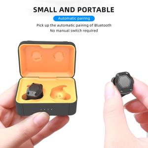 China Tangle Free Wireless Bluetooth Earphones Silicone Holde Noise Cancelling IPX4 factory