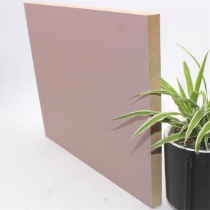 China Matte Pink 3H Medium Density Fiberboard Panels For Interior Furniture factory